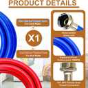 10FT Rubber Washing Machine Hoses Burst Proof 2 Pack For Hot and Cold Water 3/4" NPT Connection Water Supply Lines by Cenipar Fit for ALL Washing Machine