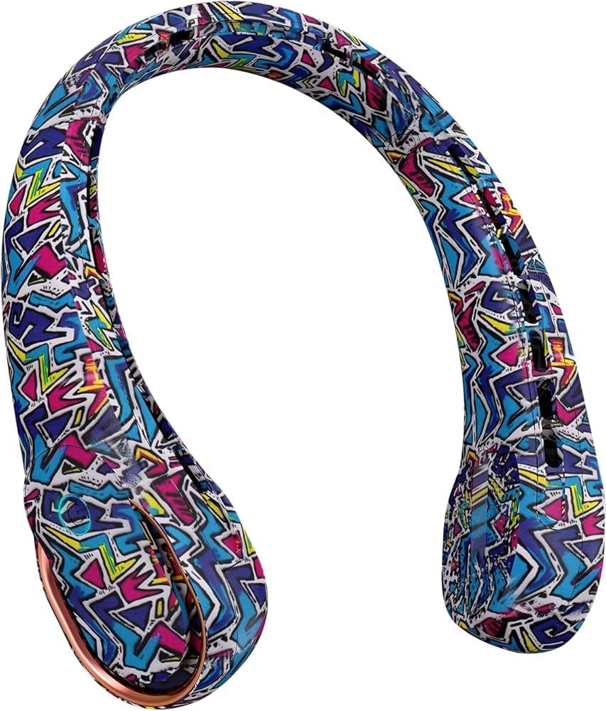 FrSara Bladeless Neck Fans Portable Rechargable, Adjustable, 360° Cooling, Super Quiet, No Blade Fan Design, No Hair Twisting, Even Air Volume On Both Sides, Non-Slip, Short Charging, Long Use Time