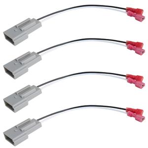 72-5512 Speaker Wiring Harnesses for Ford Lincoln Mercury Mazda | 4PCS 2PIN Car Door Speaker Wire Adapter Connector Compatible with F150 F250 F350 Ranger Explorer Bronco Mustang Expedition