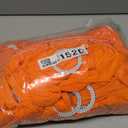 SINSSOWL 50 Pack Spandex Orange Chair Sashes for Wedding Stretch Chairs Bows Bands with Slider Buckles for Party Birthday Feast Banquet Restaurant Halloween Christmas Events Decorations