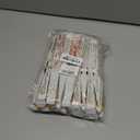 QIRMIZI 20 Pack Large Folding Silk Hand Fans - Elegant Chinese Rave Fan, Handheld Renaissance Fan for Festival, Dance, and Decorations, White