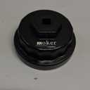 Moker Upgraded for Toyota Oil Filter Wrench, 64mm 14 Flute Aluminum Tool for Easy Oil Filter Removal, Compatible with Toyota, Lexus, and Scion Vehicles Equipped with 2.5L to 5.7L engines (Black)