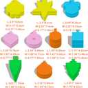 10 PCS Cake Pop Molds Shapes Press Set, Plastic Cake Pop Mold Press with Multiple Shapes, Cake Pop Tools for Baking, Parties, Weddings, Birthdays & Celebrations