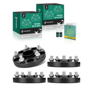 YHTAUTO 5x4.5 Hub Centric Wheel Spacers 20mm Compatible with Subaru Outback, Forester, Impreza, Legacy, WRX, 5x114.3mm Tire Spacers w/ M12x1.25 Studs, 56.1mm Hub Bore 5 Lug 4PCS Black