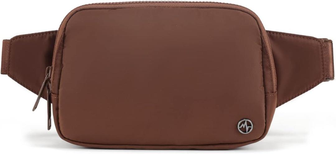 Pander Belt Bag Large 2L, Nylon Fanny Pack Purse for Women and Men with Adjustable Strap (Coca Mocha)