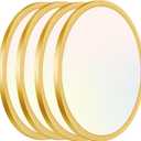 Hlite 4pack 12 inch Flush Mount LED Ceiling Light Fixture,24W 2400LM Super Slim Light Fixtures Ceiling Mount 3000K/4000K/5000K 3CCT Selectable,Light Fixtures for Kitchen,Bedroom (Gold)