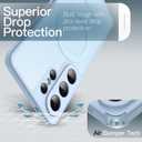 JETech Magnetic Case for Samsung Galaxy S26 Ultra, Translucent Matte Back Shockproof Cover (Omphalodes)