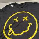 70s Yellow Smile Face Shirt Cute Happy X Eyes Smiling Face T-Shirt L