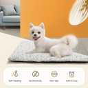 Self Warming Cat Bed Self Heating Cat Dog Mat 24 x 18 inch Extra Warm Thermal Pet Pad for Indoor Outdoor Pets with Removable Cover Non-Slip Bottom Washable Non Electric (A-Light Gray)