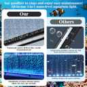 Submersible Fish Tank Aquarium Light: Underwater Aquarium Bubble Lights with Adjustable Brightness Colors -IP68 Waterproof Bubble Lights with Remote and Suction Cups for 20-25 inch Aquarium Fish Tank