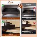 OneDream 2 Pack Pull Out Cabinet Organizer, 21" Deep Slide Out Drawers for Kitchen Cabinets, No Drill Adhesive Pull Out Drawers for Cabinets, Back Roll Out Shelves Adjustable Width 12.05"-20.4"