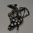 SlowTon No Pull Dog Harness with Leash - Soft Lightweight Floral Pattern Puppy Harness, Adjustable Pet Harness for Small Medium Dogs (Black Daisy XXS)