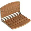 17.5" Folding Shower Seat Wall Mounted, Foldable Shower Bench, Fold Down Shower Seat, Folding Shower Seat Bench, Wall Mount Shower Seat Bench Chair (Teak)