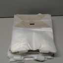Prime Line Packaging Clear Plastic Bags, Frosted Gift Tote Bags with Handles for Small Business, Welcome Goody for Boutiques, Parties, Events, Bulk, 8x4x10, 400 Pack (White)