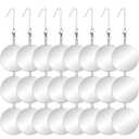 Chephon Upgraded Bird Scare Discs Set - Large 24 Discs - Highly Reflective Double-Sided Bird Reflectors Scare Devices - Better to Keep Most Birds Away Like Woodpecker and Pigeon