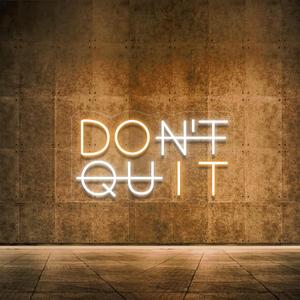 Don't Quit LED Neon Sign for Wall Decor, DO IT Neon Lights Party Decorations, USB Powered Switch Neon Lights lighting adjustable for Office Room, Gym Room, Man Cave, Gamer Room, 9.05"x15.74"