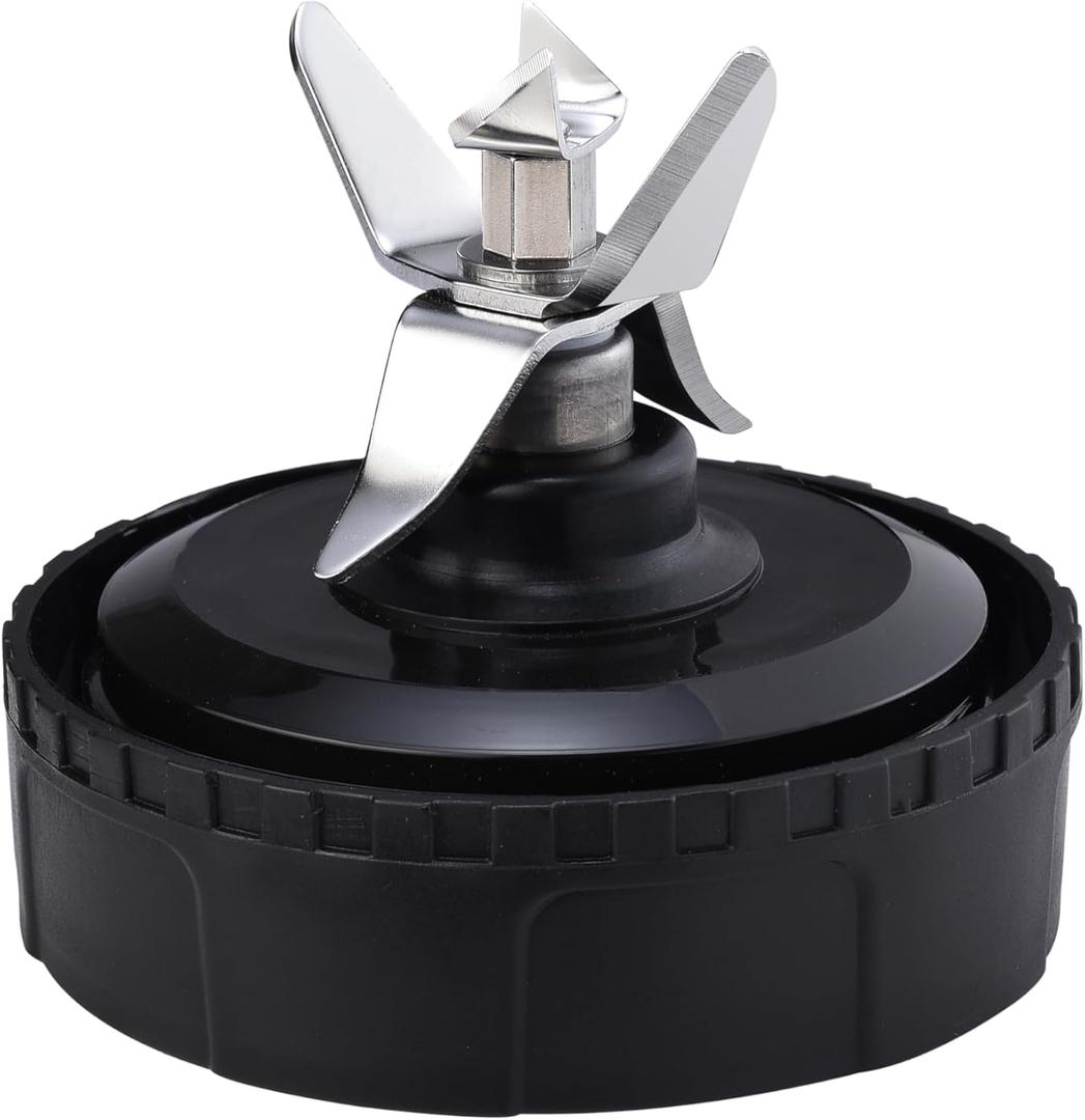 Blender Blade Fit for Ninja, Replacement Parts 6 Fin Male Blade with Rubber Gasket, Blender Accessories Compatible with Nutri Ninja Auto IQ BL620C BL660 BL740 BL780 QB3000, Only Fit 16oz Cups