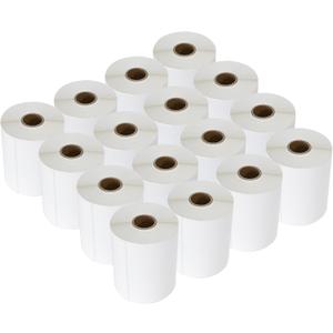 L LIKED 4000 Count 4" x 6" Direct Blank Thermal Shipping Labels with 250 Labels/Roll - Compatible with Zebra 2844 ZP-450 ZP-500 ZP-505 (16 Rolls)