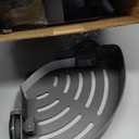 Conworld Corner Shower Caddy Suction Cups, Corner Shower Shelf for Inside Shower, Organizer Suction for Bathrooms Storage, No-Drilling Removable (Aluminum, 2-Pack, Gunmetal Gray)