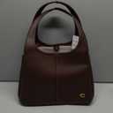 COACH womens Polished Pebble Leather Lana Shoulder Bag (One Size, Maple)