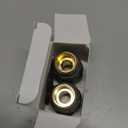 Twinkle Star 3/4 Inch Garden Hose Fitting Quick Connector Male and Female Set with Extra Rubber Washers, 2 Set