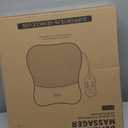 Back Massager, Rolling Up and Down Back Massager with Heat, Back Massage 4D Kneading for Pain Relief Deep Tissue, Ultrathin Shoulder Massager Gift for Women Men Parents Christmas (Black-3)