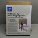 Medline Bed Assist Bar with Storage Pocket, Height Adjustable Bed Rail for Elderly Adults, Assistance for Getting In and Out of Bed at Home