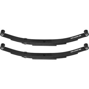 4 Leaf 1750lb Capacity Double Eye Spring for 3500lb Trailer Axle, 25-1/4" Length, 1.75" Width, 3" Free Open; Replaces for SW4B, 2 PCS