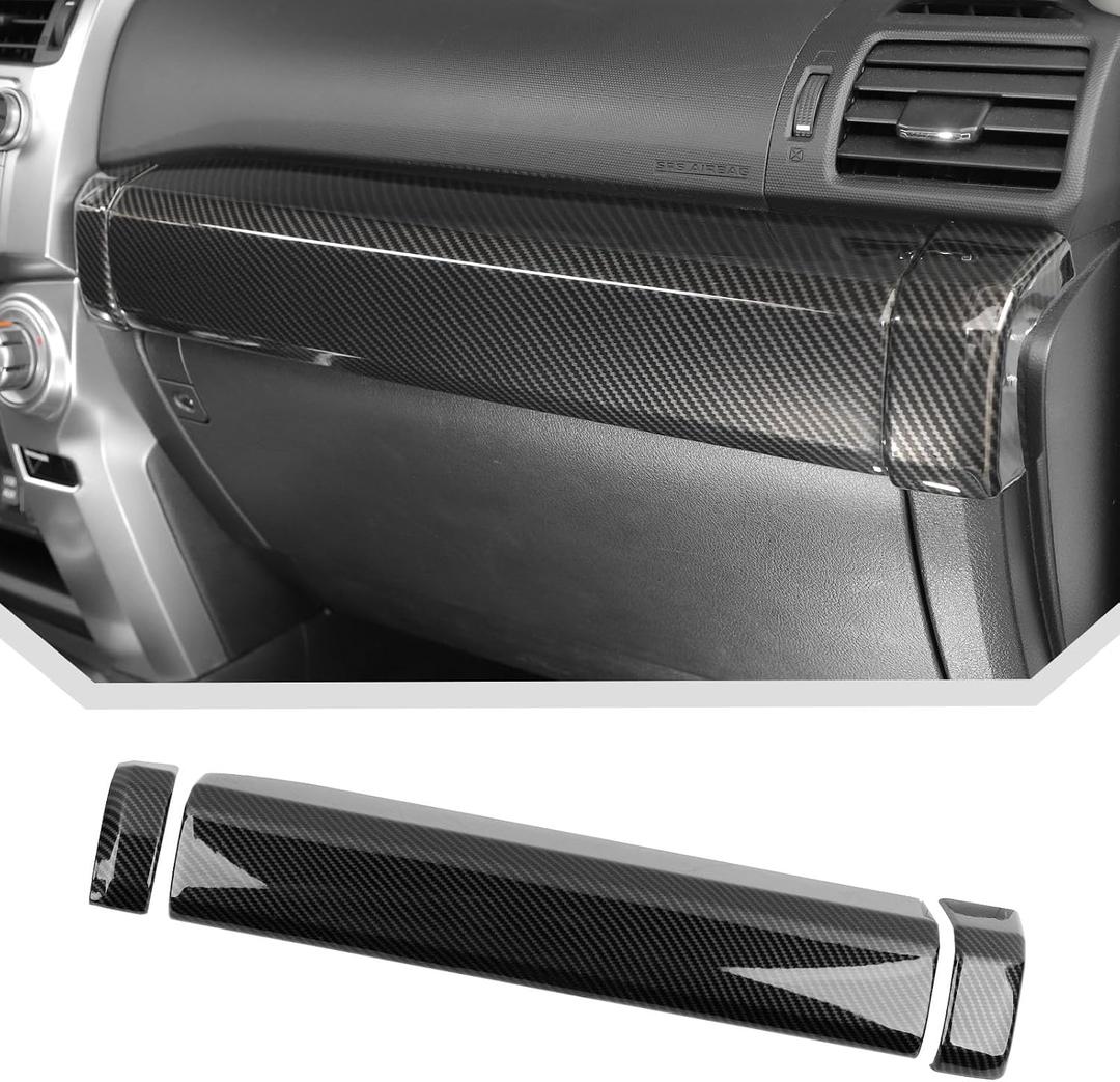 JeCar 3pcs Carbon Fiber Dash Cover Trim Interior Accessories for 2010-2024 Toyota 4Runner