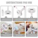 2 x Spray Cat Pet Grooming Brush with Water Sprayer - Hair Removal Comb for Cats and Dogs, White Shedding and Bath Brush with Steam Release