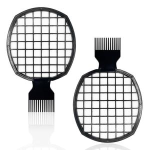 2Pcs Upgraded Twist Combs Hair Sponge Brush, Superior to Hair Sponge for Curls in Men and Women, Dual-sided Design, ABS Material, Ergonomic, Lasting Over a Year, 2 Combs Included
