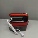 9-Speed Digital Hand Mixer Electric, 400W Powerful DC Motor, Hand Mixer Electric Handheld with Snap-On Storage Case, 5 Stainless Steel Accessories, Beaters, Dough Hooks, Whisk(Red)