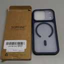 SUPFINE Magnetic for iPhone 17 Pro Case (Compatible with MagSafe)(Military Grade Drop Protection)(Camera Protection) Translucent Matte Shockproof Phone Cover,Navy Blue