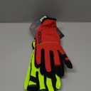 BOSS Men's Task 3-Pack High Performance Synthetic Leather Palm Work Gloves, Abrasion Resistant, Black, Red, Yellow, Size Large