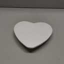 NUOBESTY White Heart-Shaped Foam Model Blank Love Foam for Valentine's Day Wedding Festive DIY Craft (23CM)