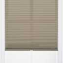 DEZ FURNISHINGS Cordless 1" Light Filtering Cellular Shade, 25.5"W x 64"H, Linen