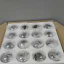 Black Large Linear Sputnik Chandelier, 55" Mid Century Modern Chandelier with 16 Grey Glass Lampshades, Big Modern Globe Chandeliers for High Ceiling Dining Room Kitchen Island - Black