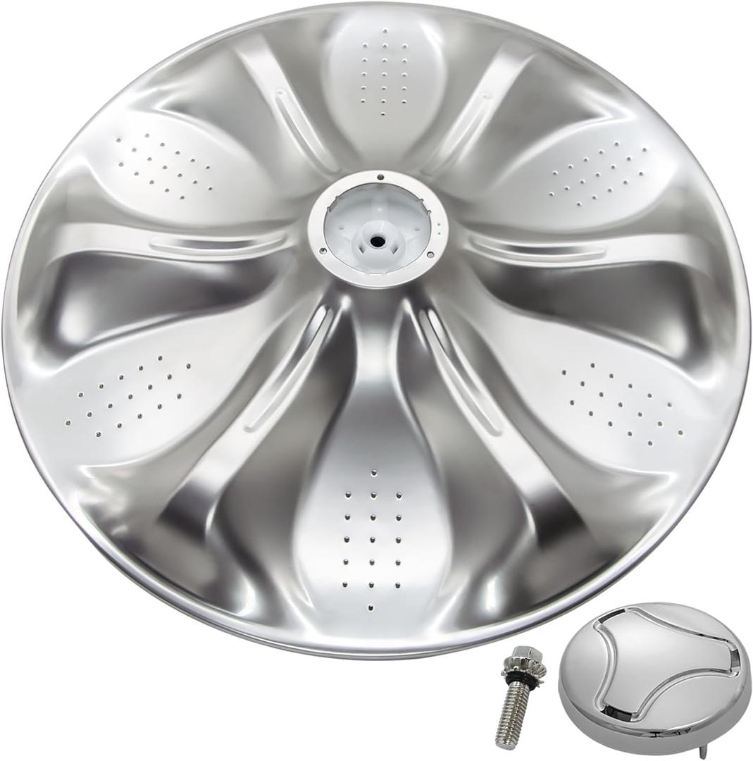 AGZ72909711 Agitator Plate With 5006EA3009B Washer Pulsator Cap, Washplate Pulsator Assembly Compatible with Kenmore, LG Washer, Replaces AP6800730, AGZ72909702, AGZ72909713, AGZ72909703