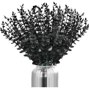 40pcs Artificial Eucalyptus Stems Fake Eucalyptus Leaves Greenery Stems for Indoor Outdoor Bouquet Centerpiece Home Office Wedding Decor