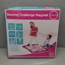 SUNLIN Dance Mat - Rhythm Step Play Mat - Dance Game Toy Pad with LED Lights, Gift for Kids Girls 3-12, Adjustable Volume, Built-in Music, 3 Challenge Levels (Pink)