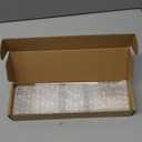 9.5 Acrylic Straw Holder for Cabinet Door with Ultra Sticky Circular Adhesive, Small Kitchen Accessories Container, Reusable Straw Organizer Storage for Cupboard | COMBATCH