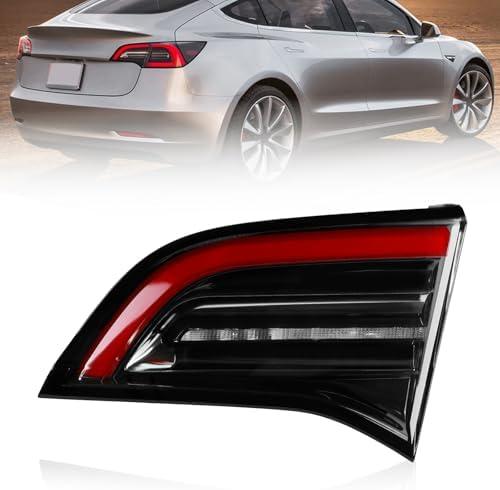 1077402-00-G Helogan Inner Tail Light Compatible with 2017-2021 Tesla Model 3, Brake Rear Lamp Replace 1077402-00-F 1077402-00-E 1077402-00-B (Right Passenger Side, 3 Pins) : Automotive