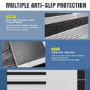 5" Rise Modular Threshold Ramp for Doorways, Stable Wheelchair Ramp for Home Steps, Aluminum Door Ramp and Curb Ramp for Scooters, Power Chairs, Cars, 1100LBS Load Capacity