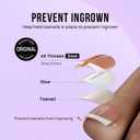 BTArtbox Press on Toenails Short, White French Tips Press on Toe Nails Square, Light Weight & Fit Perfectly Glazed Glue On Toenails with Glue, Fake Toe nails in 16 Sizes- 32 Kit, Hope Hope