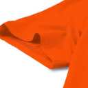 Poetsky Summer Womens Tunic Tops for Leggings with Pockets Vneck Short Sleeve Casual Long T Shirts S-3XL (Orange, L)