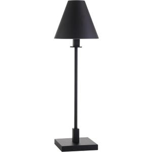 Henn&Hart 28'' Modern 1-Light Table Lamp with Blackened Bronze Metal Cone Shade for Dining Room, Living Room, or Office, Blackened Bronze
