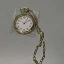 Honcloud 3.7 Inches Diameter Gold Prop Pocket Watch for Red Halloween Cosplay Party(NO Function)