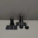 Motorcycle Moped Crank Crankshaft Truing Stand Runout Measurement Tool with 1/4" Steel Roller Bearing Posts & Magnetic Mounts for Dirt Bikes Scooters Mopeds