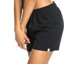 Roxy Women's Board Shorts 5" Inseam– Elastic & Drawcord Waist, Quick Dry Swim Bottoms, Bikini Cover Up Large, Anthracite