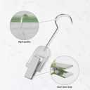 5Pcs Acrylic Hair Extension Hangers for Wig Holder Laundry Hanging Hook Clips for Hairpin Hairdressers Hangers for Wig Storage Weft Extension Storage Clips